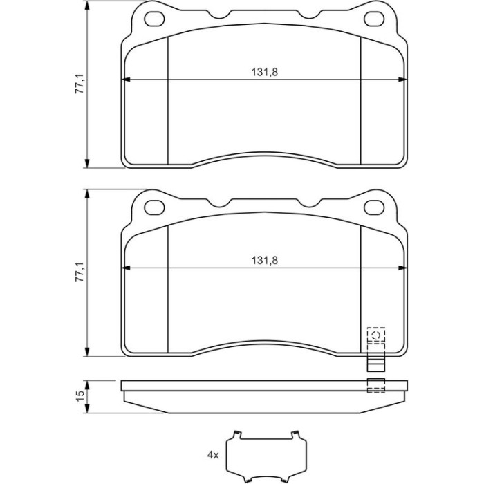 0 986 494 395 Bosch Bremsbelagsatz 0 986 494 395 0 986 494 395 Bosch Bremsbelagsatz 0 986 494 395