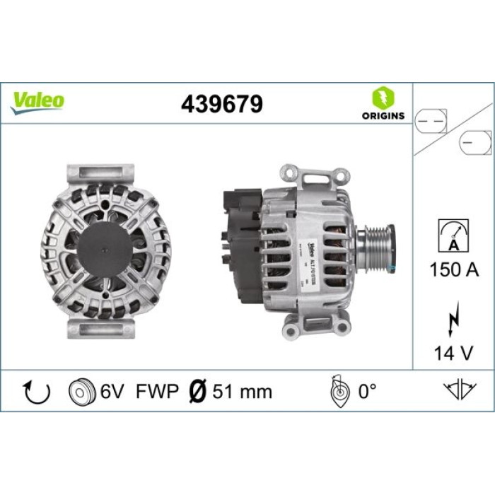 Valeo Lichtmaschine 439679 Valeo Lichtmaschine 439679