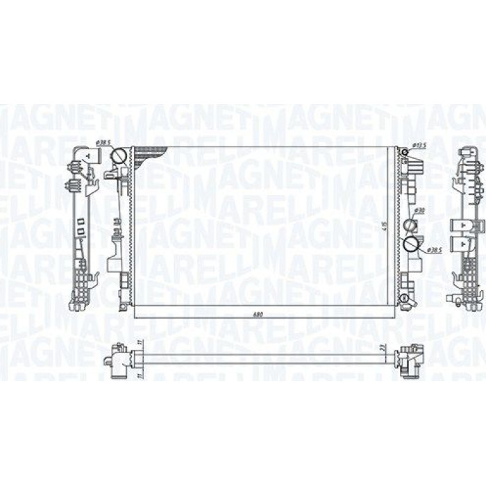 Magneti Marelli Motorkühler BM955