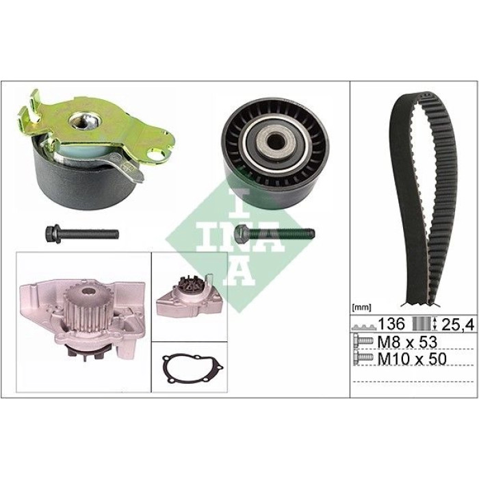 INA Wasserpumpe + Zahnriemensatz 530 0236 30 INA Wasserpumpe + Zahnriemensatz 530 0236 30