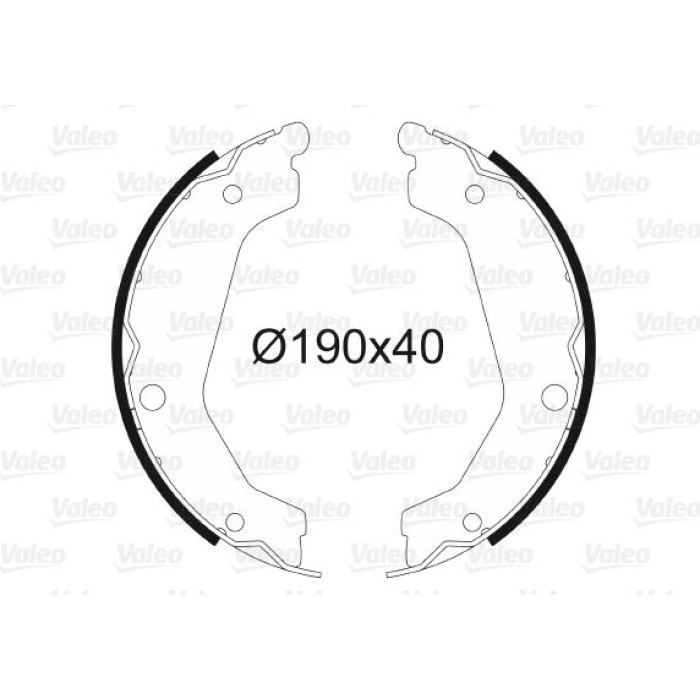 Valeo Bremsbacken 564190 Valeo Bremsbacken 564190