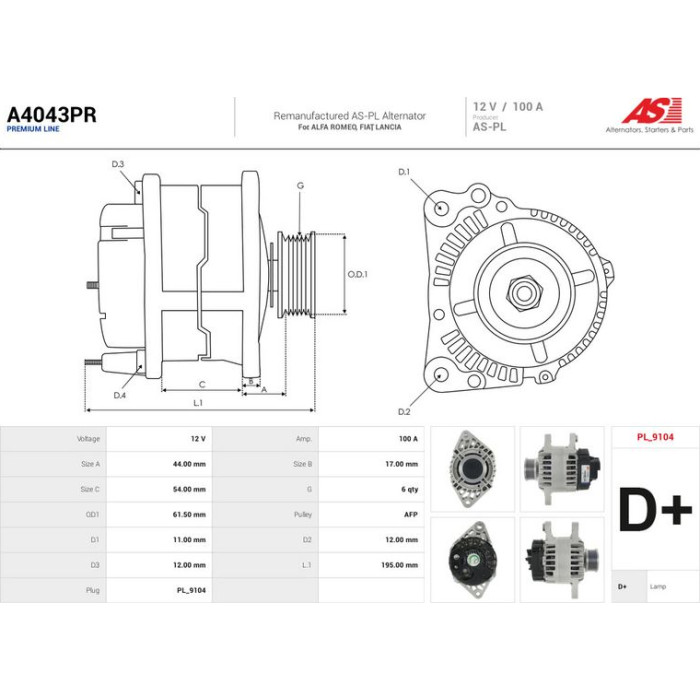 AS-PL Generator A4043PR