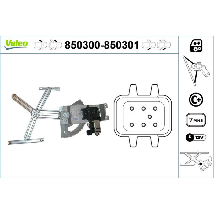 VALEO 850300 Fensterheber VALEO 850300 Fensterheber
