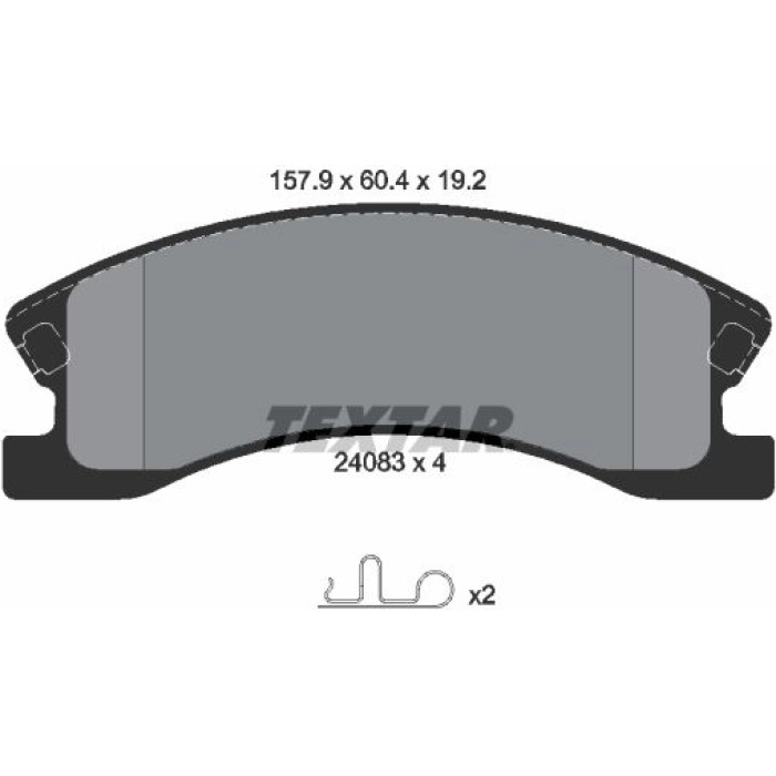 Textar Bremsbelagsatz 2408301 Textar Bremsbelagsatz 2408301