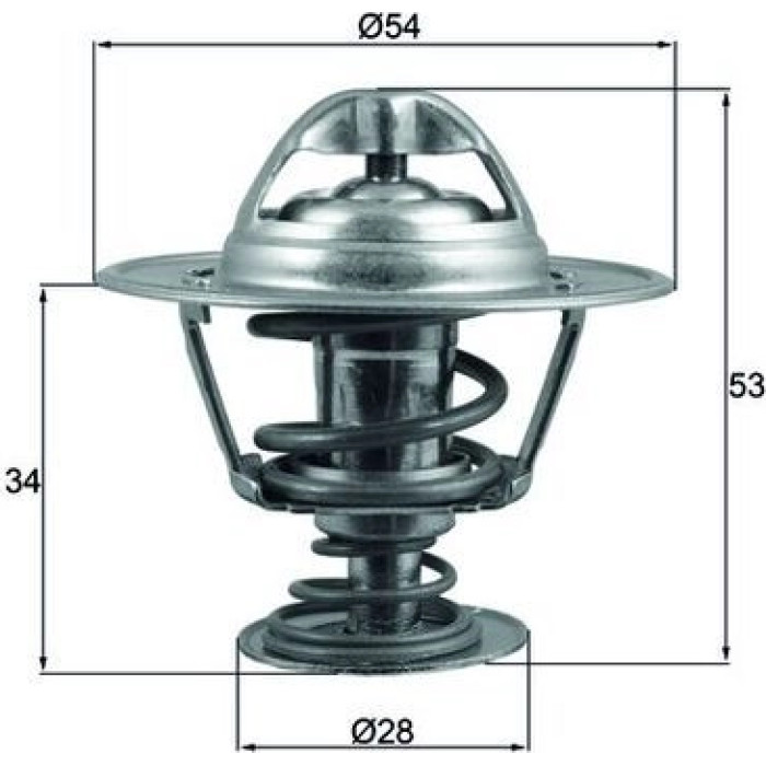 Thermostateinsatz mit Dichtung TX 203 88D Thermostateinsatz mit Dichtung TX 203 88D