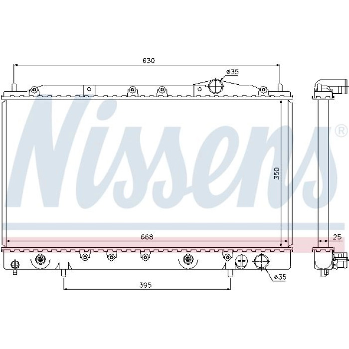 Nissens Wasserkühler PKW 62865 Nissens Wasserkühler PKW 62865