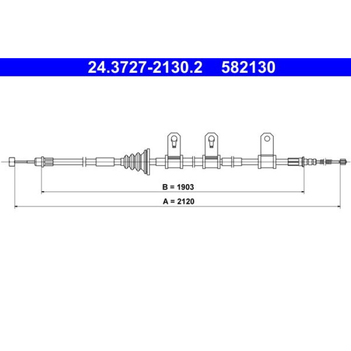 ATE Handbremsseil 24.3727-2130.2