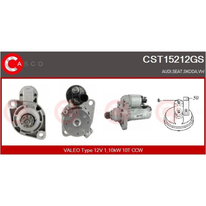 CASCO Anlasser CST15212GS CASCO Anlasser CST15212GS