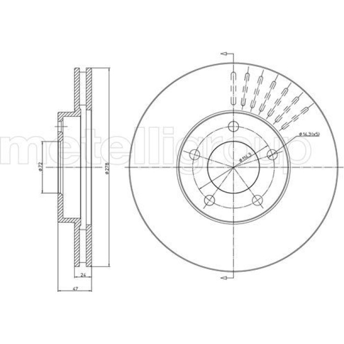 Cifam Bremsscheibe 800-1036C Cifam Bremsscheibe 800-1036C