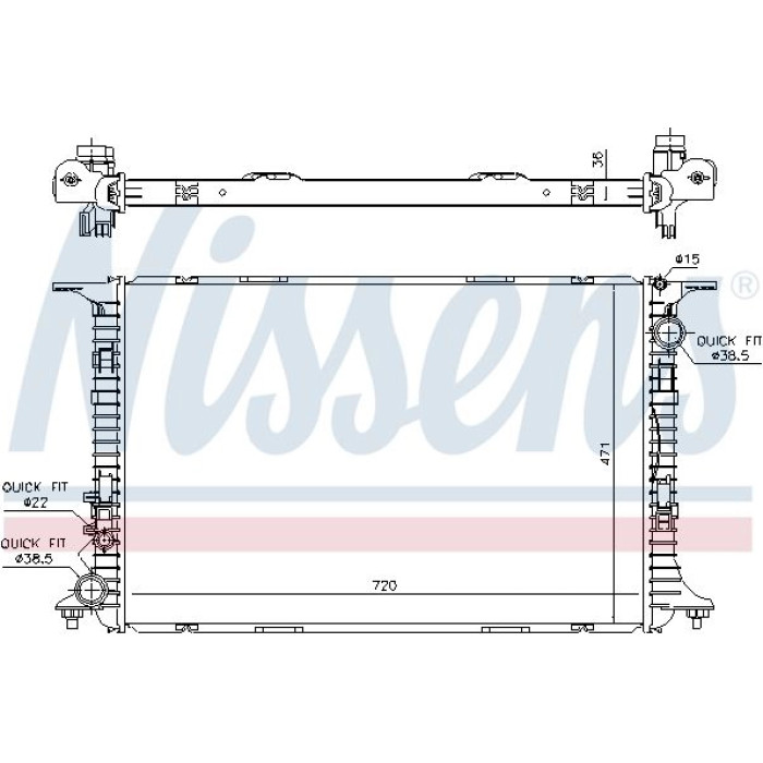 Nissens Wasserkühler PKW 60359