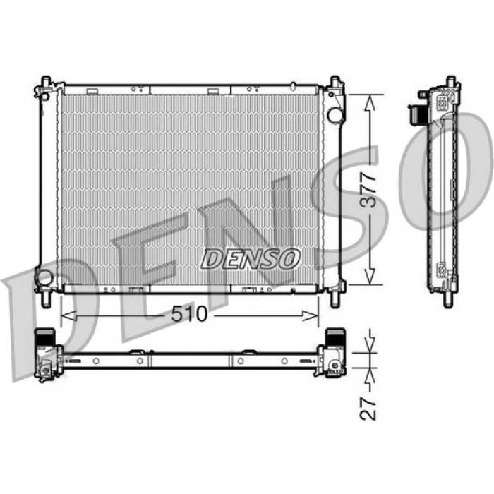 Denso Motorkühler DRM46022 Denso Motorkühler DRM46022