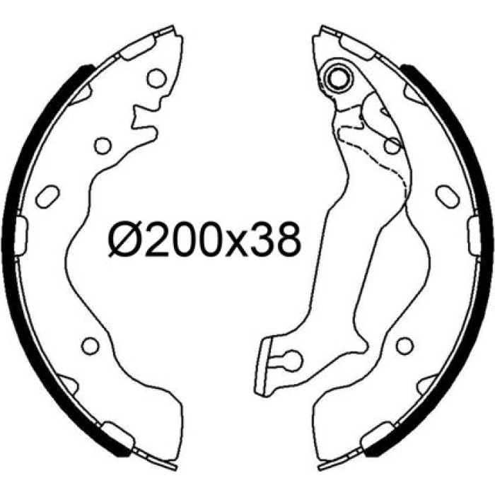 Valeo Bremsbacken 564286