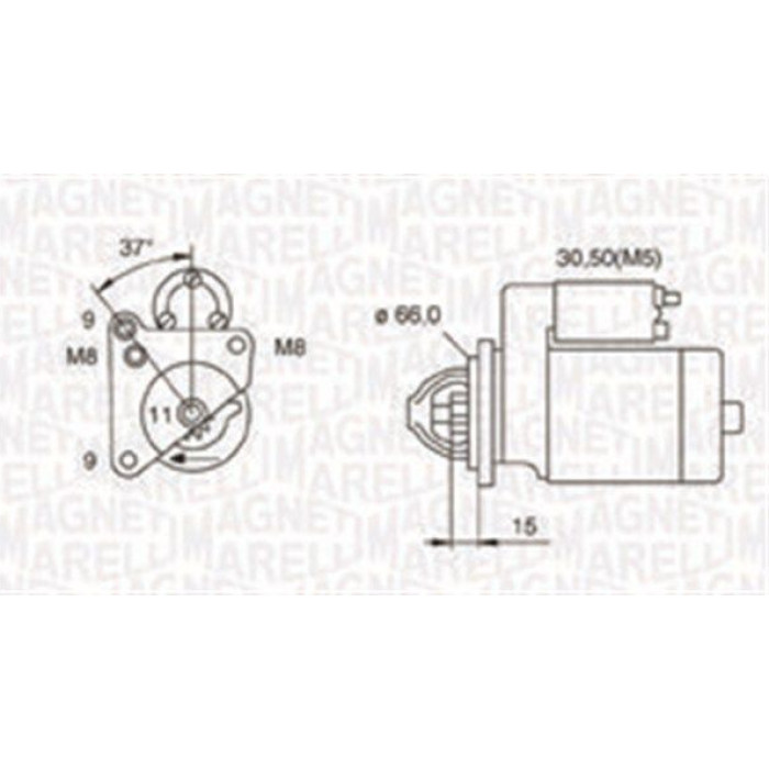 Magneti Marelli Anlasser 063721260010 Magneti Marelli Anlasser 063721260010