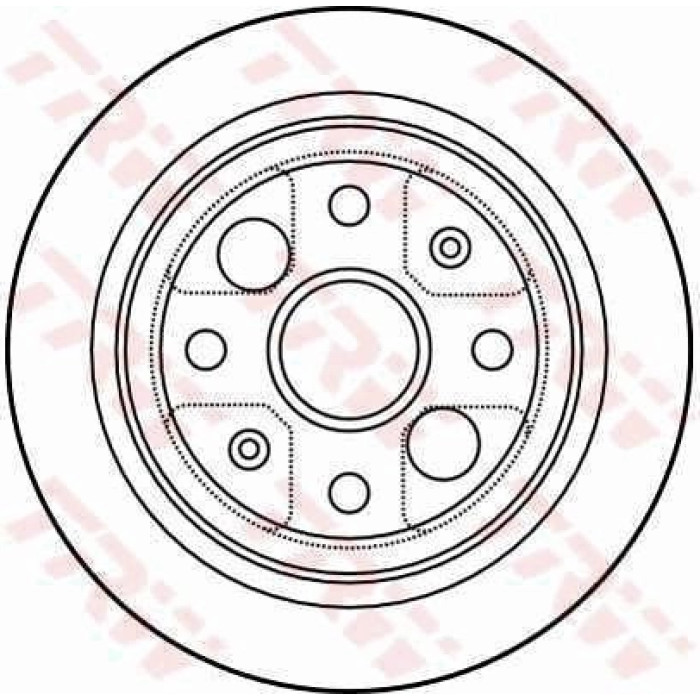TRW Bremsscheibe DF4004 TRW Bremsscheibe DF4004