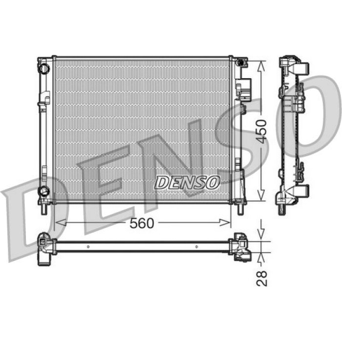 Denso Motorkühler DRM23096 Denso Motorkühler DRM23096