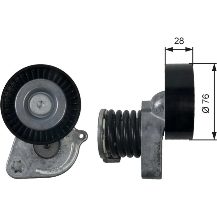 Gates Spannrolle T39207 Gates Spannrolle T39207
