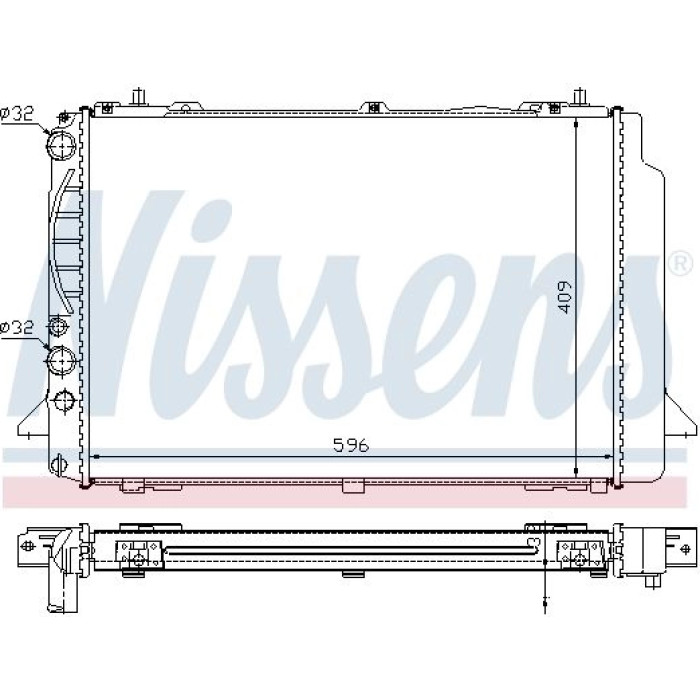 Nissens Wasserkühler PKW 60466A Nissens Wasserkühler PKW 60466A