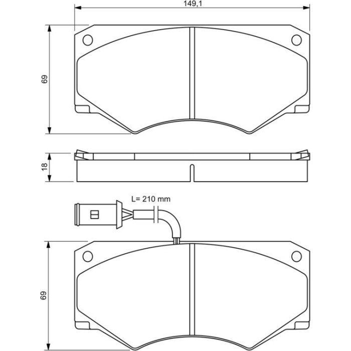 Bosch Bremsbelagsatz 0 986 494 301 Bosch Bremsbelagsatz 0 986 494 301