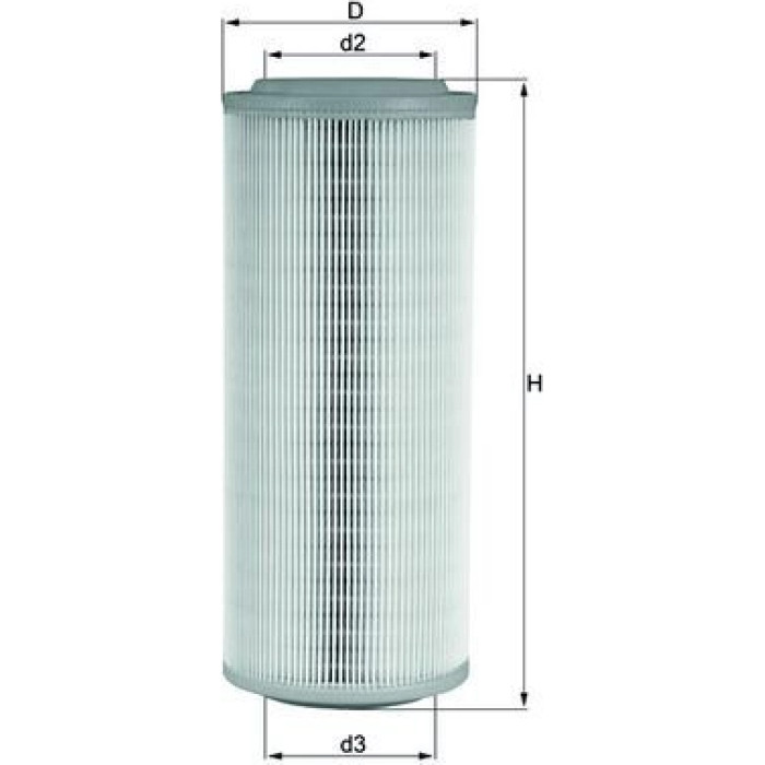 MAHLE Luftfilter LX 855 MAHLE Luftfilter LX 855
