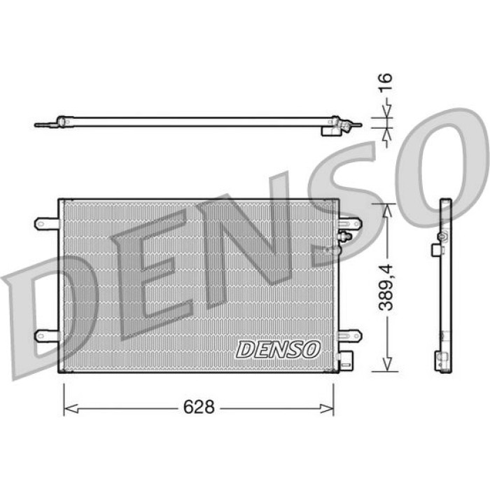 Denso Klimakondensator DCN02017 Denso Klimakondensator DCN02017
