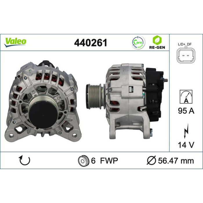 Valeo Lichtmaschine 440261 Valeo Lichtmaschine 440261