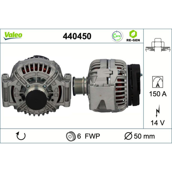 Valeo Lichtmaschine 440450 Valeo Lichtmaschine 440450