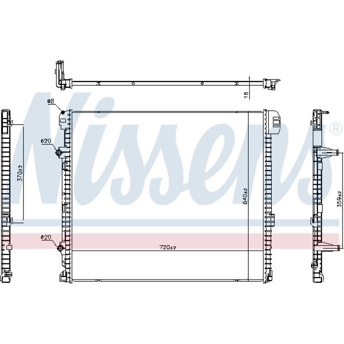 Nissens Wasserkühler PKW 606979 Nissens Wasserkühler PKW 606979