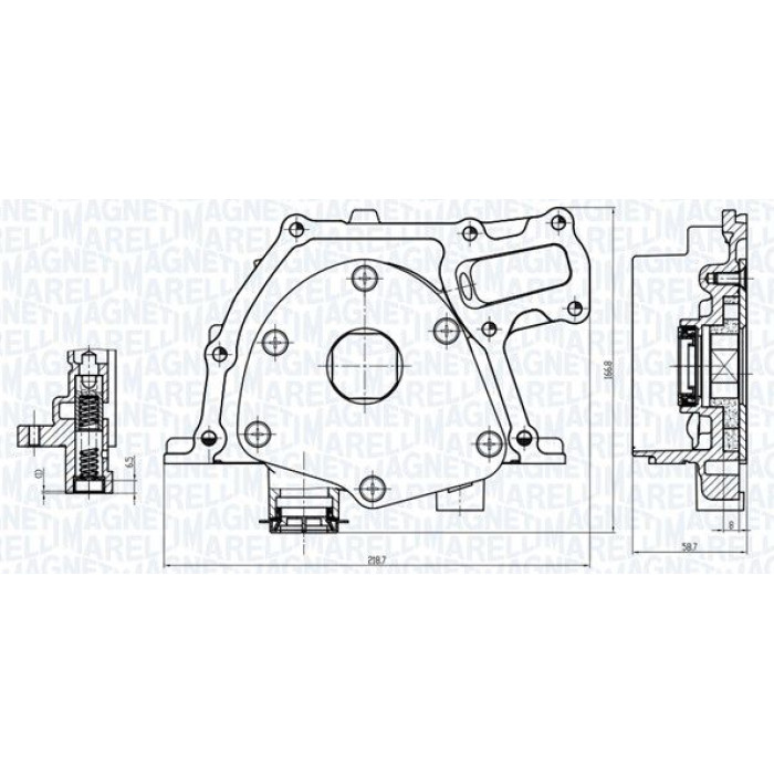 Magneti Marelli Ölpumpe 351516000157 Magneti Marelli Ölpumpe 351516000157