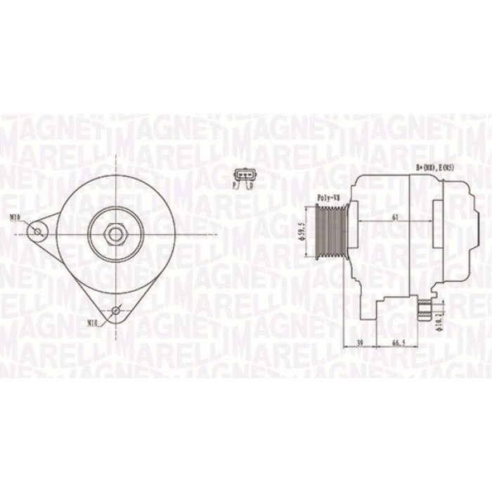 Magneti Marelli Lichtmaschine 063731972010 Magneti Marelli Lichtmaschine 063731972010