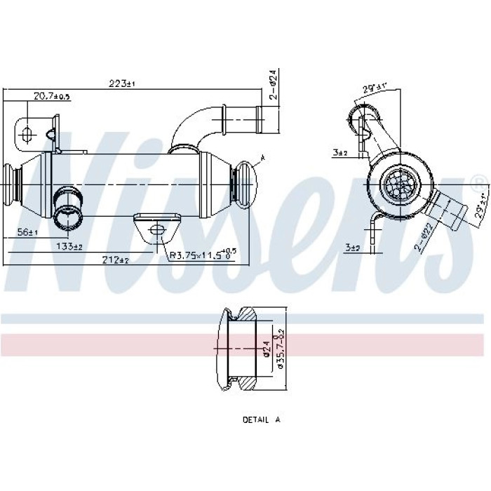Nissens AGR-Kühler 989279 Nissens AGR-Kühler 989279