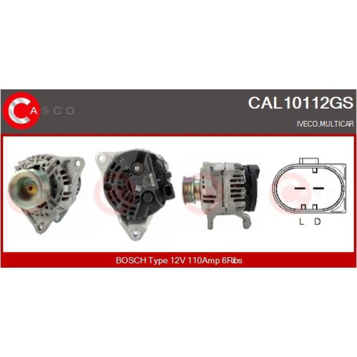 CASCO Generator CAL10112GS CASCO Generator CAL10112GS