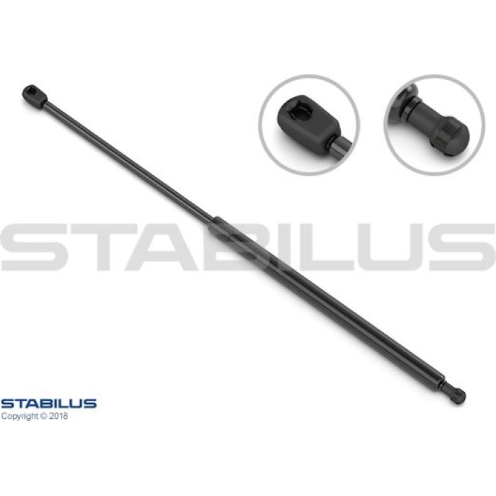 Stabilus Gasdruckfeder (Gasfeder), Heckklappendämpfer, 450 N, 596 mm - 6325MI Stabilus Gasdruckfeder (Gasfeder), Heckklappendämpfer, 450 N, 596 mm - 6325MI