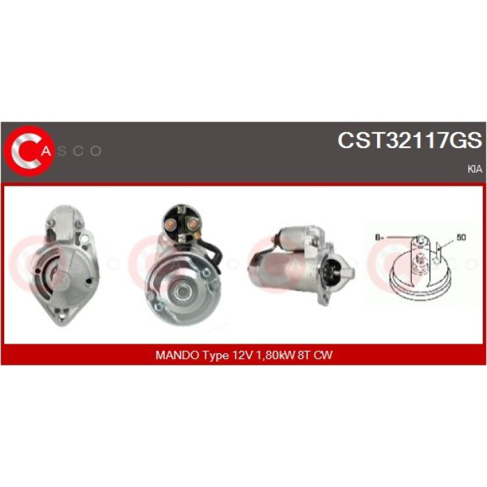 CASCO Anlasser CST32117GS CASCO Anlasser CST32117GS