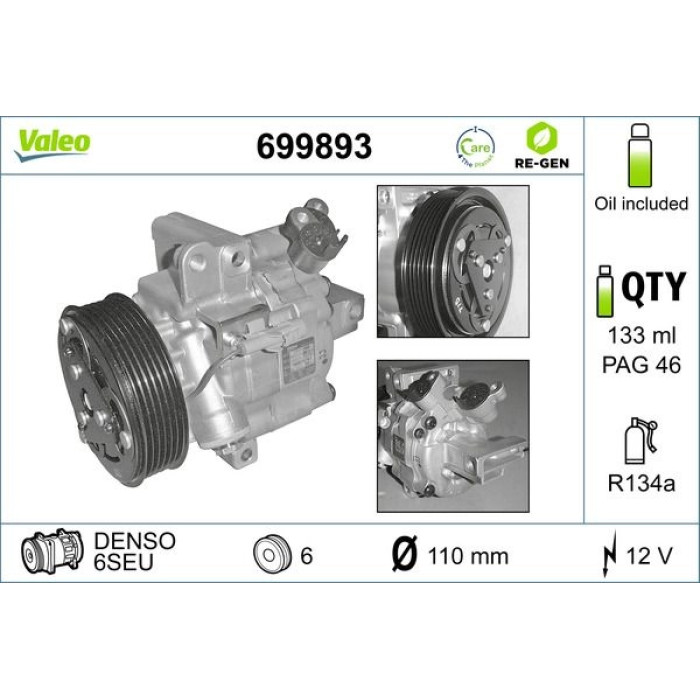 Valeo Kompressor 699893 Valeo Kompressor 699893