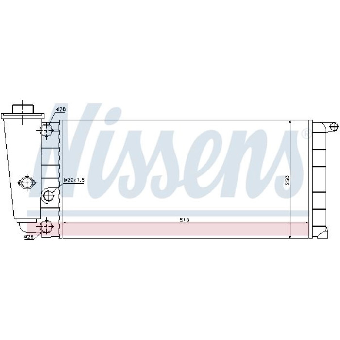 Nissens Wasserkühler PKW 61837