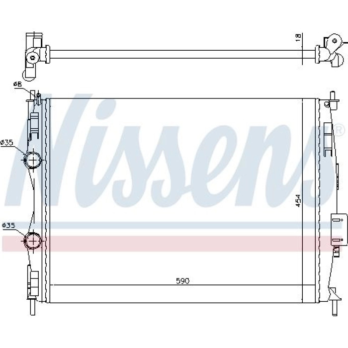 Nissens Wasserkühler PKW 67368 Nissens Wasserkühler PKW 67368