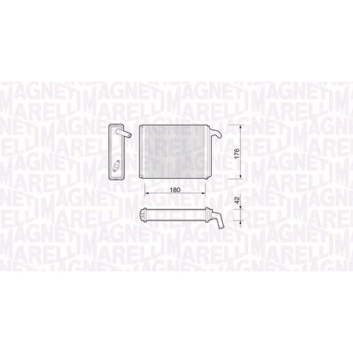Magneti Marelli Heizungswärmetauscher 350218054000 Magneti Marelli Heizungswärmetauscher 350218054000