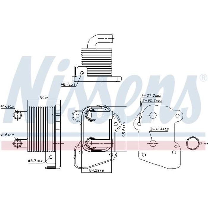 Nissens Ölkühler PKW 90978