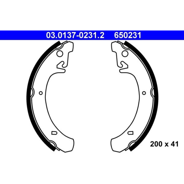 ATE Bremsbackensatz 03.0137-0231.2 ATE Bremsbackensatz 03.0137-0231.2