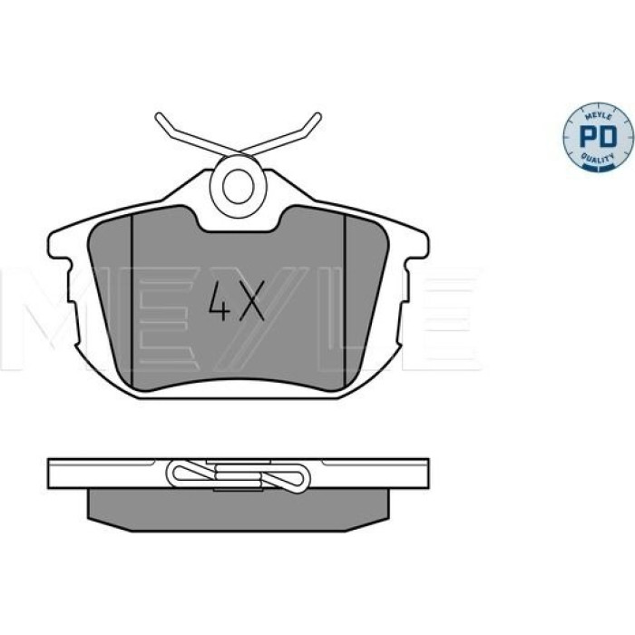 025 218 6115/PD MEYLE Bremsbelagsatz Volvo S40 025 218 6115/PD MEYLE Bremsbelagsatz Volvo S40