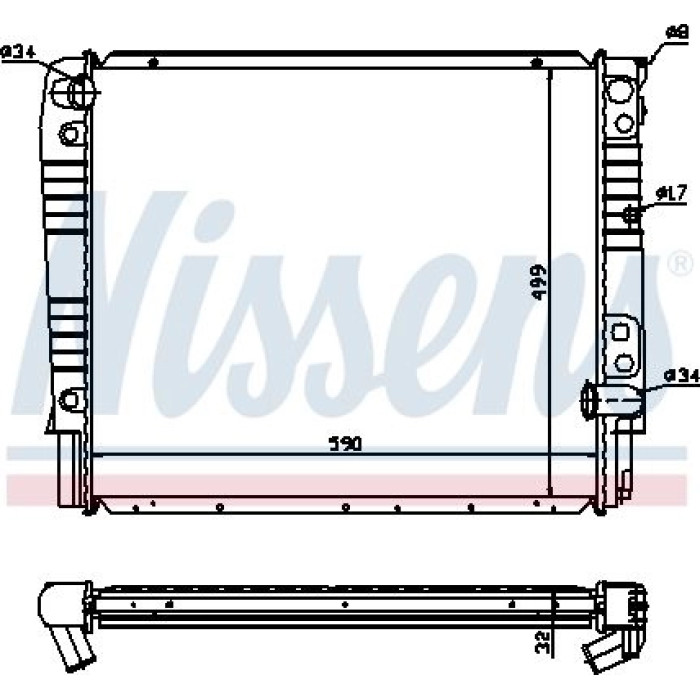 Nissens Wasserkühler PKW 65528A Nissens Wasserkühler PKW 65528A