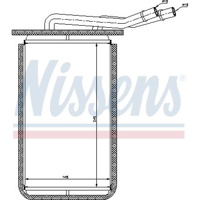 Nissens Heizungskühler PKW 71769 Nissens Heizungskühler PKW 71769