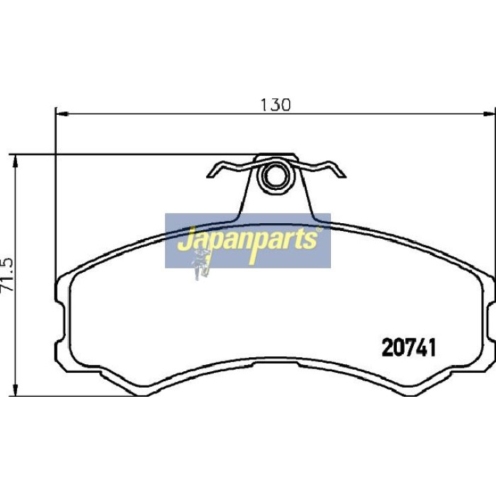 Japanparts Bremsbeläge PA-0236AF Japanparts Bremsbeläge PA-0236AF