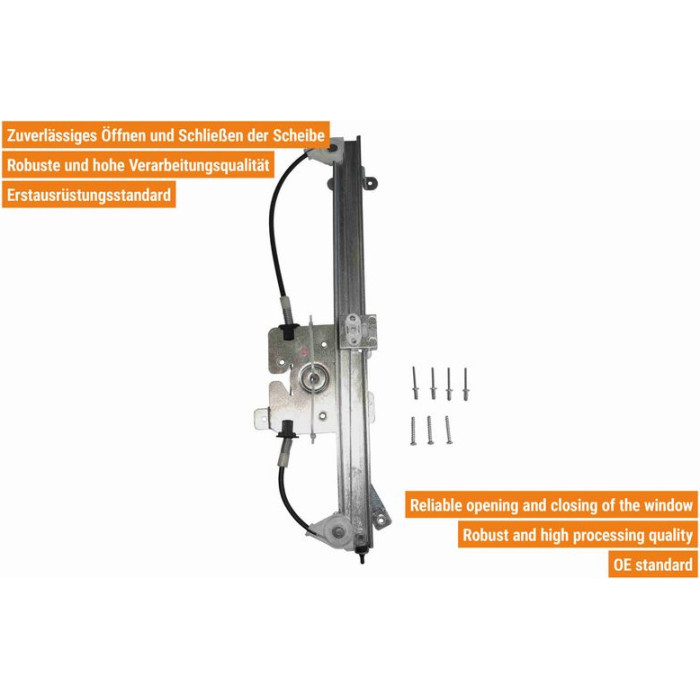 VAICO V40-0911 Fensterheber hinten links, elektrisch, ohne Motor VAICO V40-0911 Fensterheber hinten links, elektrisch, ohne Motor