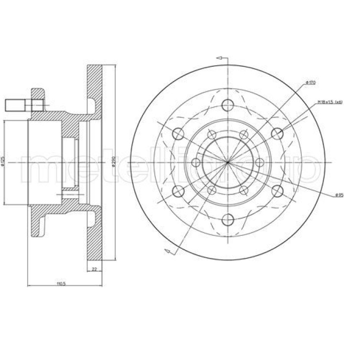 Cifam Bremsscheibe 800-481