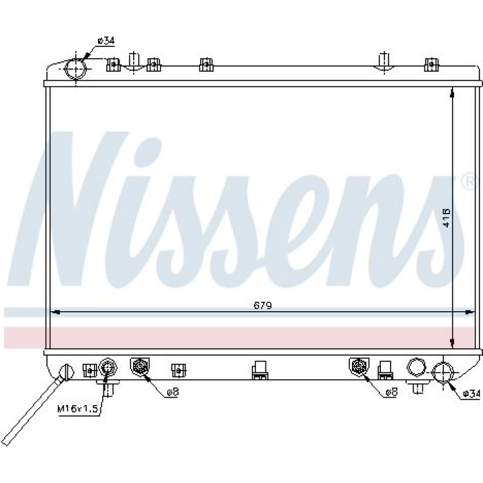Nissens Wasserkühler PKW 61669 Nissens Wasserkühler PKW 61669