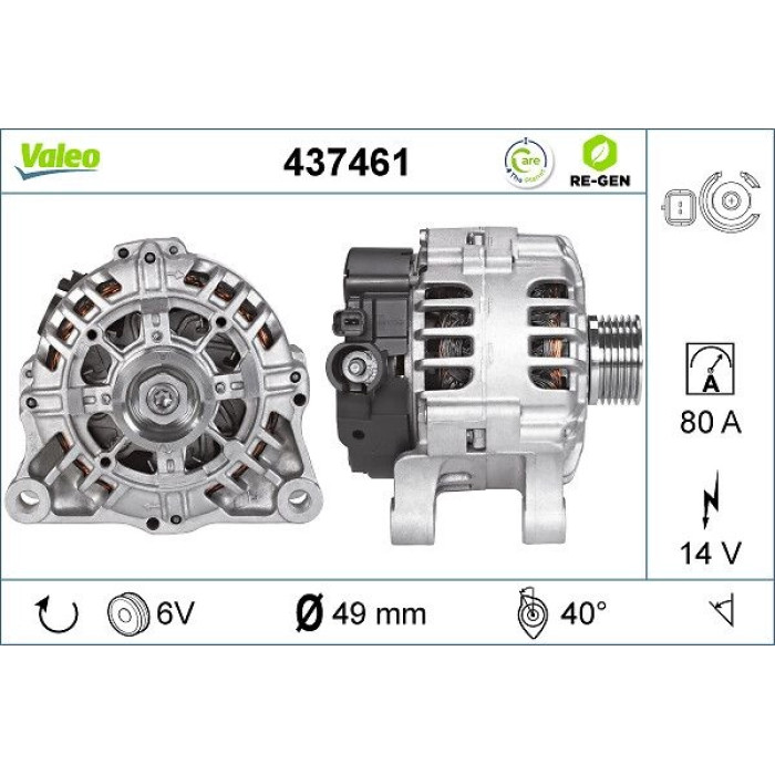 Valeo Lichtmaschine 437461 Valeo Lichtmaschine 437461