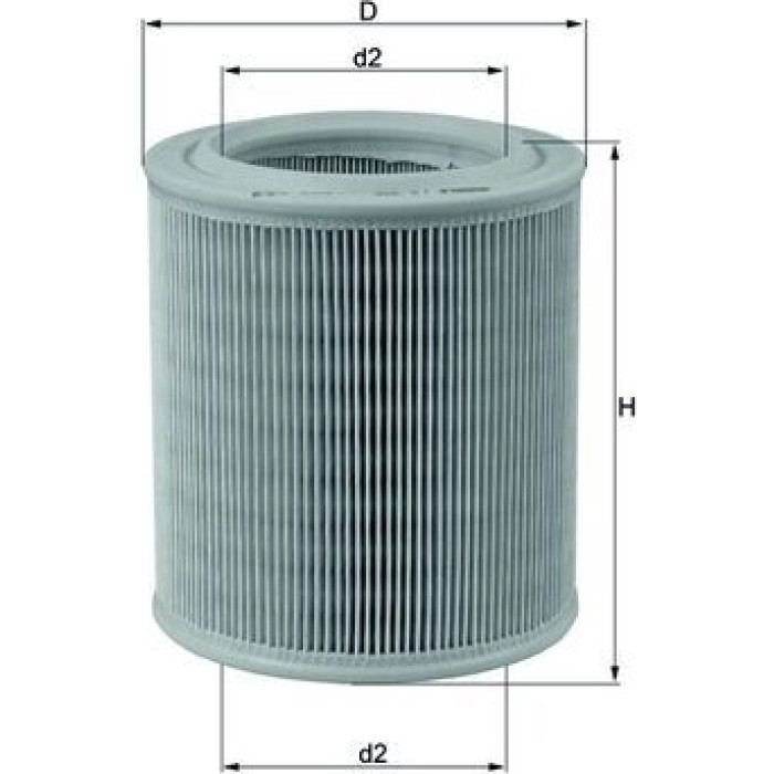 MAHLE Luftfilter LX 706 MAHLE Luftfilter LX 706