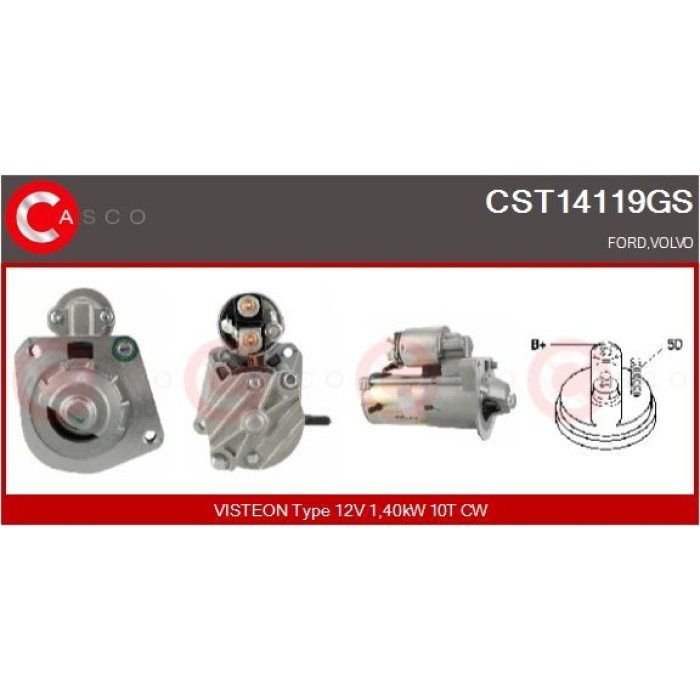CASCO Anlasser CST14119GS