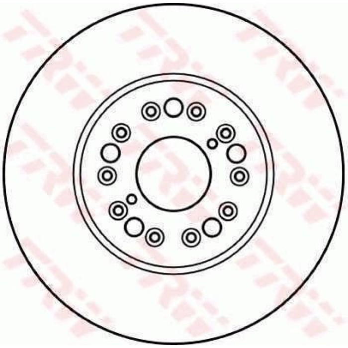 TRW Bremsscheibe DF4015 TRW Bremsscheibe DF4015